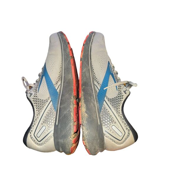 Brooks Ghost 14 Sneakers Men\'s 12.5 D Gray Blue Red Mesh Running Shoes main image 4